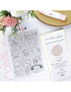 Ohana en Verano Clear stamp set by Alúa Cid 2