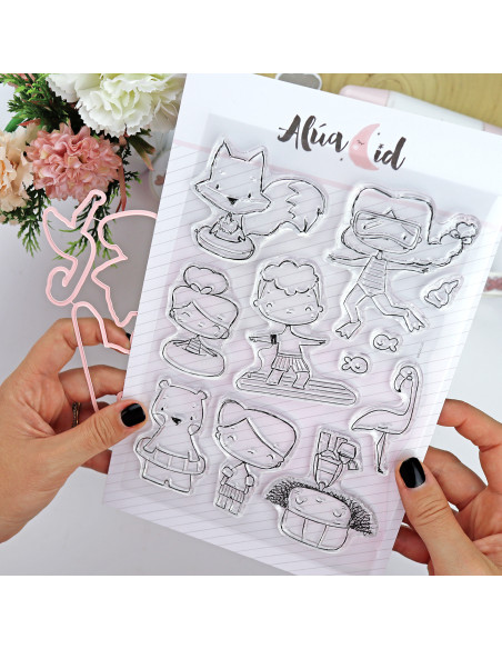 Ohana en Verano clear stamps set | Alúa Cid