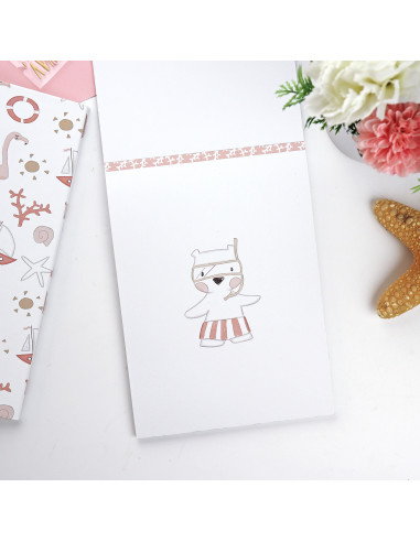 Ohana en la playa 6x8" paper pad | Alúa Cid design