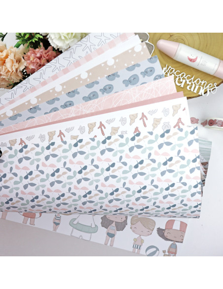 Ohana en la playa paper pad | Alúa Cid design