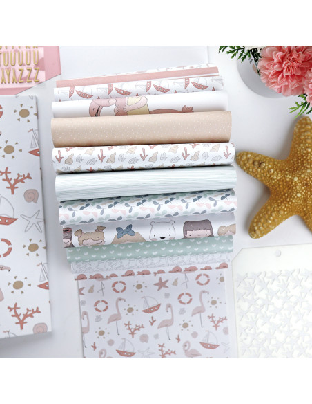 Ohana en la playa 6x8 paper pad of Alúa Cid