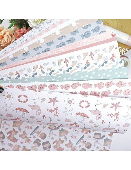 Ohana en la playa paper pad | Alúa Cid design