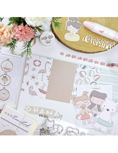 Ohana en la playa 12x12" paper pad | Alúa Cid design