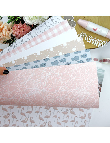 Ohana en la playa 12x12" paper pad | Alúa Cid design