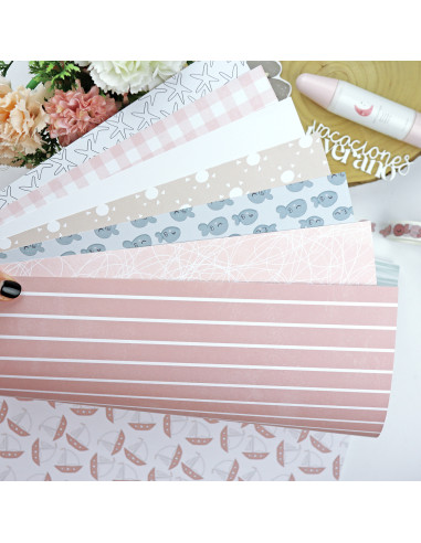 Ohana en la playa 12x12" paper pad | Alúa Cid design