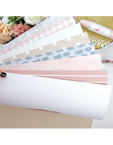 Ohana en la playa 12x12" paper pad | Alúa Cid design