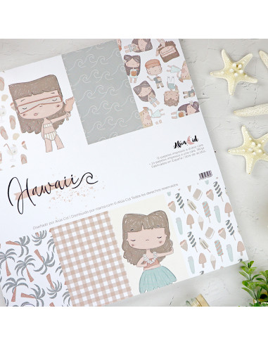 Hawaii 12" paper pad | Alúa Cid design