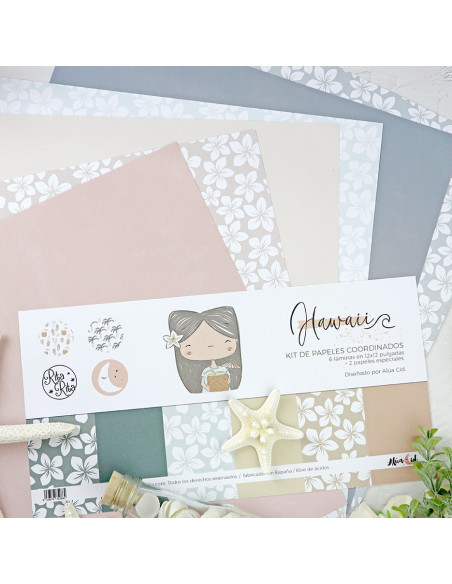 Hawaii Solid & Special paper Kit | Alúa Cid design
