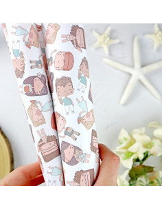 Popurrí Hawaii laminated paper sheet | Alúa Cid design