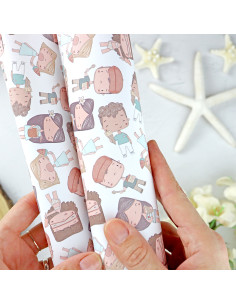 Popurrí Hawaii laminated paper sheet | Alúa Cid design 2