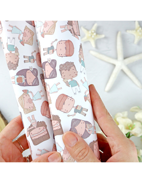 Popurrí Hawaii laminated paper sheet | Alúa Cid design