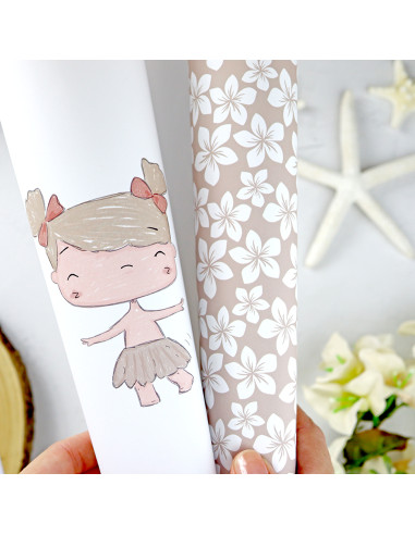 Hawaiana laminated paper sheet | Alúa Cid design