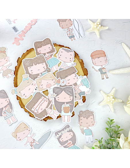 Hawaii ilustrations die-cut by Alúa Cid