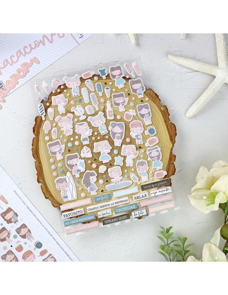 Hawaii puffy stickers | Alúa Cid design