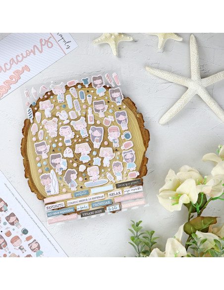 Hawaii puffy stickers | Alúa Cid design