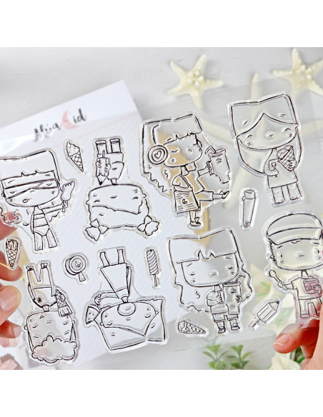 Miko Clear stamp set by Alúa Cid