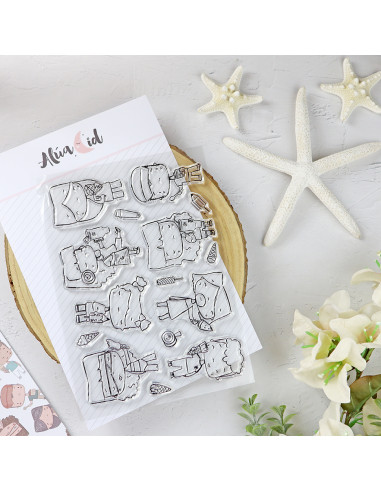 Miko Clear stamp set by Alúa Cid Miko Clear stamp set by Alúa Cid