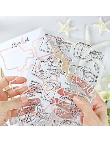 Miko stamp & dies set by Alúa Cid