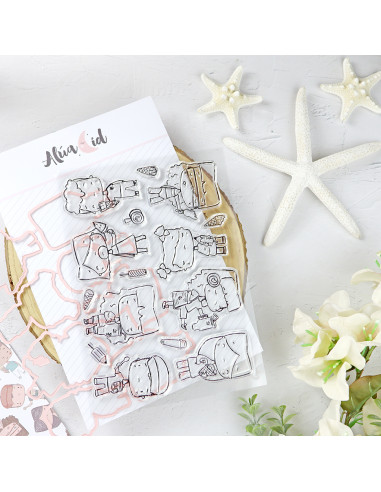 Miko stamp & dies set by Alúa Cid