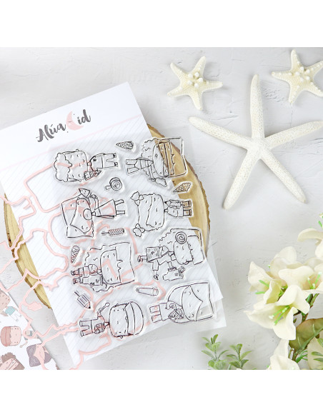 Miko stamp & dies set by Alúa Cid