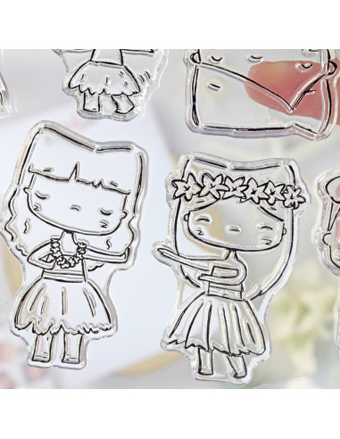 Hawaii Clear stamp set by Alúa Cid