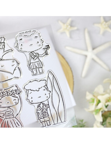 Hawaii Clear stamp set by Alúa Cid