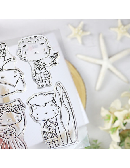 Hawaii Clear stamp set by Alúa Cid