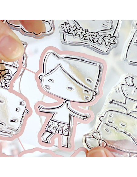 Hawaii stamp & dies set by Alúa Cid