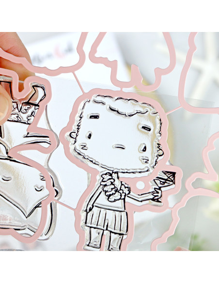 Hawaii stamp & dies set by Alúa Cid