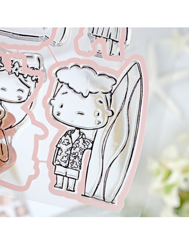 Hawaii stamp & dies set by Alúa Cid