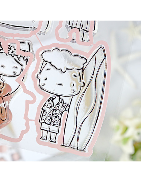 Hawaii stamp & dies set by Alúa Cid