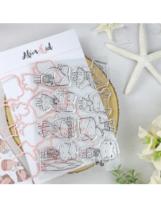 Hawaii stamp & dies set by Alúa Cid