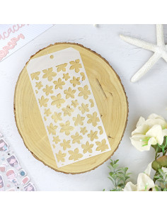 Hibiscus stencil | Alúa Cid