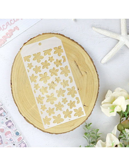 Hibiscus stencil | Alúa Cid