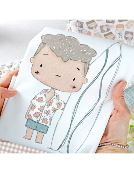 Surf Printed panel fabric | Ohana collection