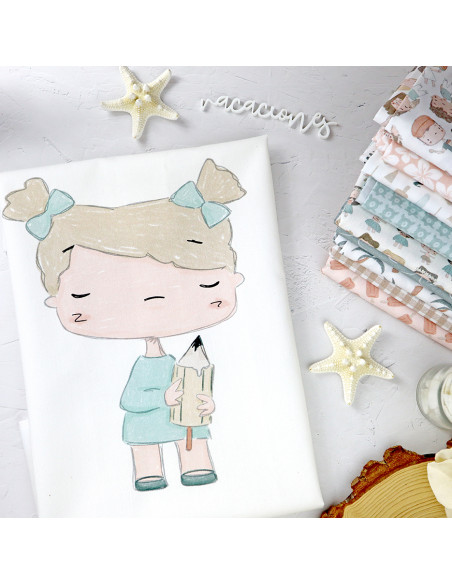 Miko Printed panel fabric | Ohana collection