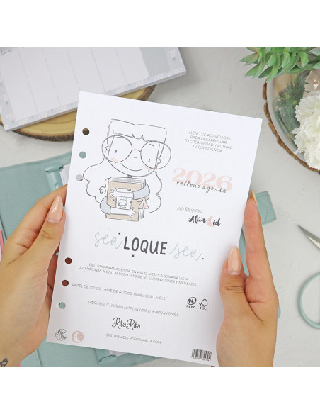 'Agenda 2026' diary filler A5 | Sea lo que sea collection