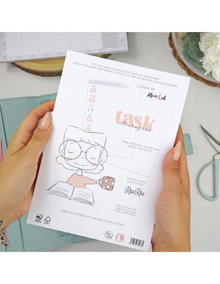 'Agenda perpetua Task' diary filler A5 | Sea lo que sea collection