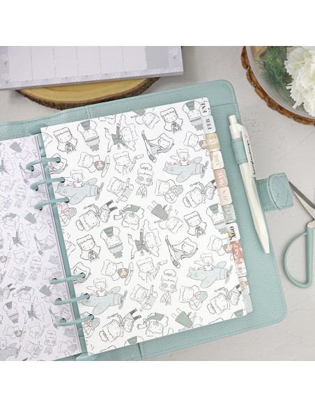 Set of 12 dividers 'Sea lo que sea'