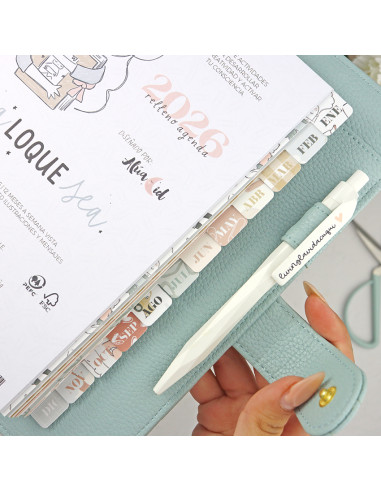 Set of 12 dividers 'Sea lo que sea'