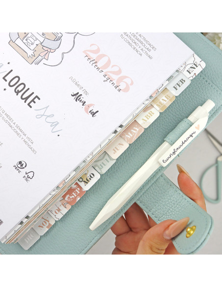 Set of 12 dividers 'Sea lo que sea'