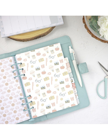 Set of 12 dividers 'Sea lo que sea'