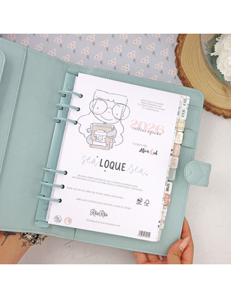 Hielo A5 planner cover | Sea lo que sea by Alúa Cid