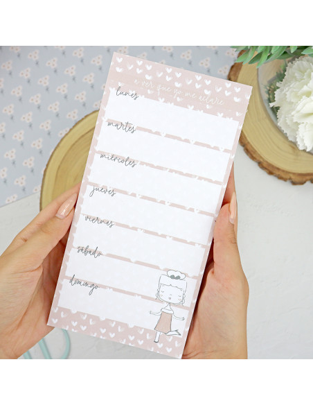 'Semana vertical' XL notepad | Sea lo que sea collection