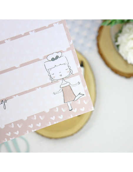 'Semana vertical' XL notepad | Sea lo que sea collection