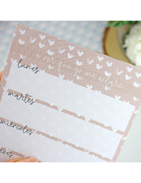 'Semana vertical' XL notepad | Sea lo que sea collection