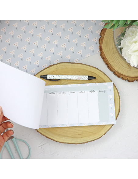 Semana horizontal XL notepad | Sea lo que sea collection