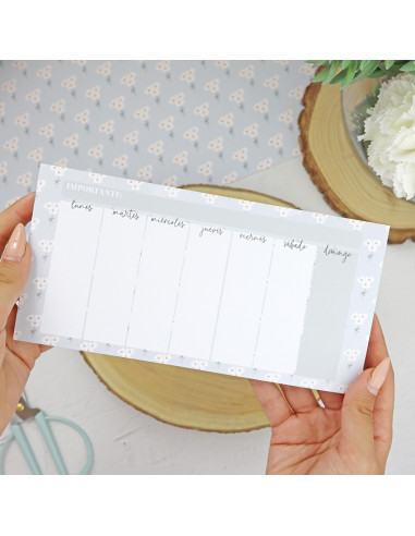 'Semana horizontal' XL notepad | Sea lo que sea collection