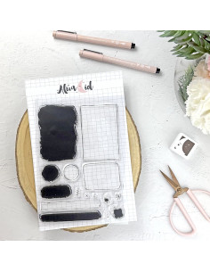 Manchas agenda Clear stamp set | Alúa Cid 2