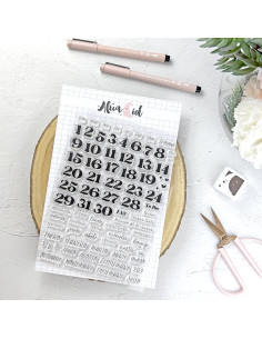 Mi agenda perfecta clear stamps set | Alúa Cid 2